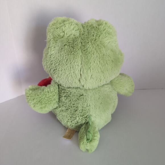 MTY International Green Alligator Plush Red Heart Stuffed Animal Gator - Picture 4 of 12